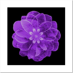 Purple texture flower Posters and Art